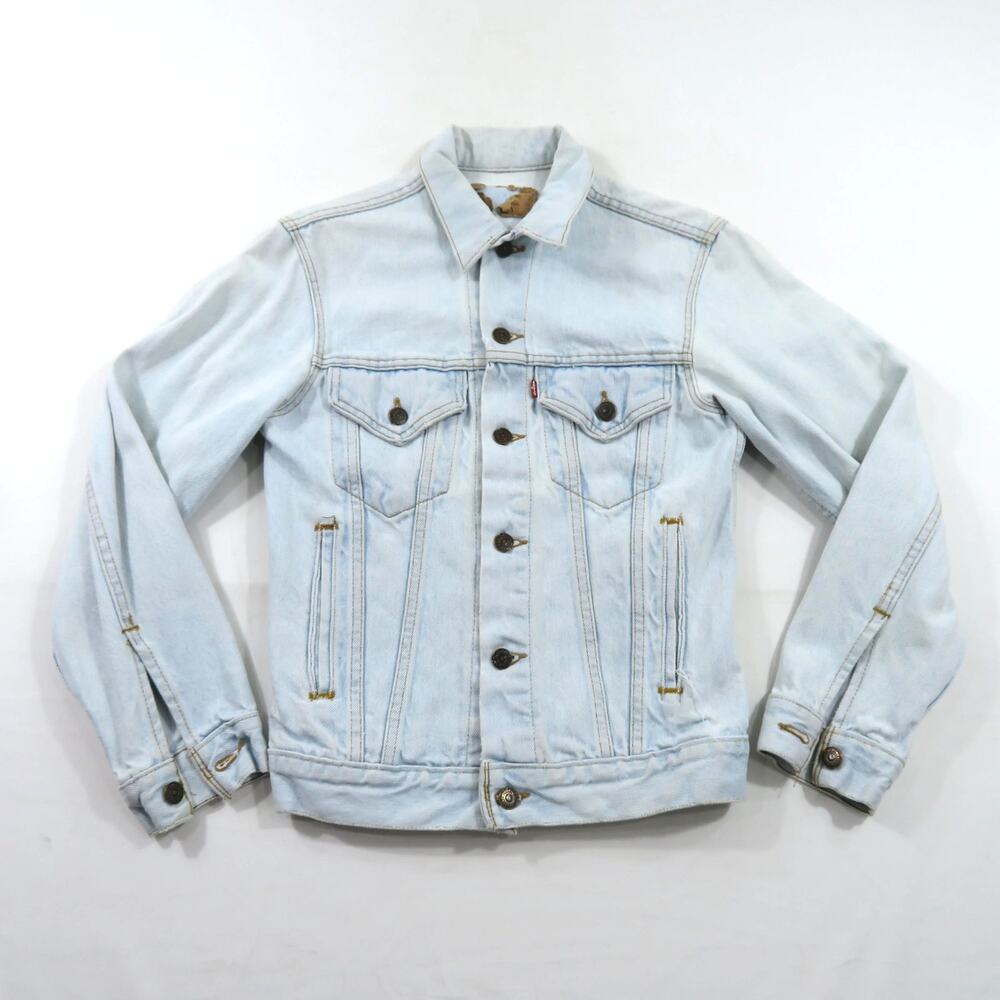 Levis Denim Jacket Light Blue Sz XS-S? Made in USA 1990s